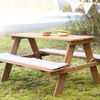 roba Kindersitzgruppe 'Outdoor+' - wetterfeste Sitzgarnitur 'Picknick for 4' - Massivholz - Teak-Optik Bild 5