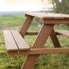 roba Kindersitzgruppe 'Outdoor+' - wetterfeste Sitzgarnitur 'Picknick for 4' - Massivholz - Teak-Optik Bild 2