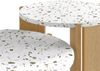 Couchtisch-Set 2-teilig aus MDF mit Nesting-Design, 70x70x35 & 50x50x45,5 cm, Natural Bild 3