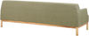 beliani 'SOSJO' 3-Stizer-Sofa, Stoff grün, Mittig, 219 x 83 x 74 cm Bild 5