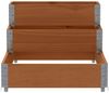 vidaXL Paletten-Aufsatzrahmen 3-fach Braun 120x80 cm Massivholz Kiefer 4010312 Bild 4
