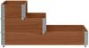vidaXL Paletten-Aufsatzrahmen 3-fach Braun 120x80 cm Massivholz Kiefer 4010312 Bild 3