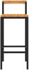 vidaXL Barhocker 4 Stk. Schwarz Poly Rattan und Massivholz Akazie 362608 Bild 4