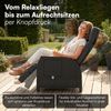 STEELSØN 'Caelum' Polyrattan Sessel mit Liegefunktion, schwarz, verstellbare Rückenlehne, inkl. Polster, Ausklapptisch, wetterfest Bild 2