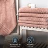 Komfortec 2er Saunatuch Set 70x200 cm aus 100% Baumwolle, XXL-Saunatücher, Sauna Handtuch, Weich, Groß, Frottee, Schnelltrocknend, Blütenrosa Bild 3