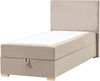 Boxspringbett mit Stauraum Stoff MAJOR 90 x 200 cm Taupe Bild 4