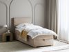 Boxspringbett mit Stauraum Stoff MAJOR 90 x 200 cm Taupe Bild 3