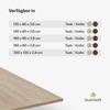 Blumfeldt Bearsdon Tischplatte 120x80 - Langlebige Holztischplatte, Kratzfest & Hitzebeständig, Ideal für Esszimmer - Modernes Kiefer-Finish, Perfekt für Industrielle & Minimalistische Räume Bild 5