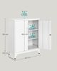 Songmics Aktenschrank, mit 2 Türen, Stahl Mattweiß, 40 x 80 x 90 cm Bild 5