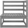 vidaXL 9-tlg. Garten-Lounge-Set Grau Kiefer Massivholz 3075806 Bild 5