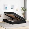 vidaXL Aufbewahrungsbett mit Matratze Schwarz 140 x 190 cm Polyester 3399660 Bild 4