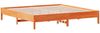 vidaXL Massivholzbett ohne Matratze Wachsbraun 160x200 Kiefernholz 3328228 Bild 5