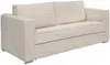 Vente-unique - LORETO Sofa SamtStoff Beige - B 223 cm95 cm x H 90 cm x L 215 cm Bild 2