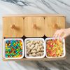 6-teiliges Bambus Snackschalen-Set mit Deckel – Stilvoll & Praktisch Bild 4