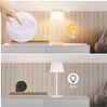 ZMH Kabellose Tischlampe, wiederaufladbare Batterie, Nachtlicht, Nachttischlampe – dimmbare Touch-LED-Tischlampe mit USB-Aufladung, weiße 3600-mAh-Akku-Tischlampe Bild 5