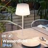 ZMH Kabellose Tischlampe, wiederaufladbare Batterie, Nachtlicht, Nachttischlampe – dimmbare Touch-LED-Tischlampe mit USB-Aufladung, weiße 3600-mAh-Akku-Tischlampe Bild 3