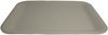Tablett flach Kunstleder taupe grau braun Glattleder Optik 33x25 cm Bild 3