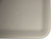 Tablett flach Kunstleder taupe grau braun Glattleder Optik 33x25 cm Bild 2