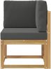 vidaXL Outdoor Ecksofa Massivholz Akazie Weiß 901470 Bild 3