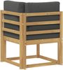 vidaXL Outdoor Ecksofa Massivholz Akazie Weiß 901470 Bild 5