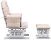 vidaXL Schaukelsessel mit Hocker Gleitend Hellrosa Stoff 351660 Bild 4