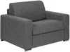 Vente-unique - CALITO Sessel Stoff Grau - B 223 cm94 cm x H 85 cm x L 126 cm Bild 2