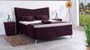 Meisterbetten Boxspringbett Juve 120x220 in VS-Brombeere, Matratzenbezug Optiflex, Ergoflex-Topper Bild 3