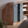 Küchenschrank für Dachschrägen R-Line Blau-Grau 60 cm mit 2 Türen, Schrankkorpus 60 cm Tiefe Vicco Bild 4