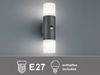 LED Außenwandleuchte Up & Down mit Bewegungsmelder, Anthrazit, Höhe 33cm Bild 5