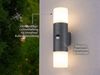 LED Außenwandleuchte Up & Down mit Bewegungsmelder, Anthrazit, Höhe 33cm Bild 3
