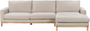Beliani 'Siggard' Rechtsseitig Ecksofa Beige Stoff Bild 2