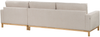 Beliani 'Siggard' Rechtsseitig Ecksofa Beige Stoff Bild 5