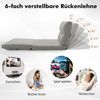 Klappbares Bodensofa 3 in 1 Schlafsofa mit Schlaffunktion und Verstellbarer Rückenlehne Hellgrau Bild 5