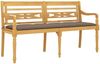 vidaXL Batavia-Bank mit Taupe Kissen 150 cm Massivholz Teak 3100849 Bild 3