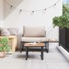 vidaXL Gartensofa-set 2 pcs Taupe Stahl 42004142 Bild 4