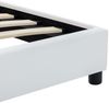 vidaXL Bettgestell Weiß Kunstleder 140x200 cm 284765 Bild 5