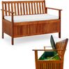 CASARIA® Gartenbank Gartenbox Wetterfest Holz Bild 3