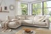 KAWOLA Sofa MADELINE Ecksofa Cord cremeweiß Recamiere links 86 x 224 x 325 cm Bild 2