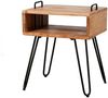 KAWOLA Nachttisch QARO Beistelltisch Akazie massiv natur 48 x 34 x 40 cm Bild 3
