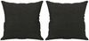 vidaXL Zierkissen 2 Stk. Schwarz 40x40 cm Stoff 349475 Bild 2