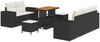 vidaXL Gartensofa-set 8 pcs Schwarz Poly-Rattan 3361950 Bild 2