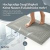 Komfortec Badematte Badvorleger aus 100% Baumwolle, Waschbar Duschmatte, Frottee, Rechteckig, 600 g/m², 2er Set, Saugfähig & Schnelltrocknend Bild 3