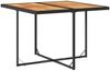 vidaXL 9-tlg. Garten-Essgruppe mit Kissen Schwarz Poly Rattan 3277910 Bild 4