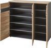 Schuhschrank MEMPHIS 3-türig Artisan Eiche Graphit Nachbildung Bild 3