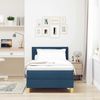 vidaXL LED Boxspringbett mit Kissen Blau 90 x 190 cm Stoff 3342484 Bild 4