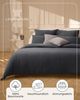 Laynenburg Bettwäsche Musselin aus 100% Baumwolle in 135x200 oder 155x220 cm, atmungsaktiv & bügelfrei – 2 lagig mit Reißverschluss & Haltebändern Bild 4