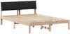 vidaXL Bettgestell Braun und Schwarz 140 x 190 cm Massivholz Kiefer 878546 Bild 2