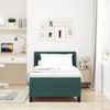 vidaXL Boxspringbett mit Kopfteil Dunkelgrün 190 x 90 cm Samt 3341501 Bild 3