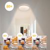 ZMH Deckenlampe Led Deckenleuchte Schlafzimmer - 15W Schlafzimmerlampe Sternenhimmel Warmweiß 21cm Küchenlampe Glitzer Flurlampe Rund Klein Küche Deckenbeleuchtung Sternendekor für Flur Kinderzimmer Bild 2