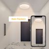 ZMH Deckenlampe Led Deckenleuchte Schlafzimmer - 15W Schlafzimmerlampe Sternenhimmel Warmweiß 21cm Küchenlampe Glitzer Flurlampe Rund Klein Küche Deckenbeleuchtung Sternendekor für Flur Kinderzimmer Bild 3